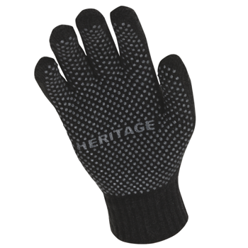 Chenille Knit Glove - Black